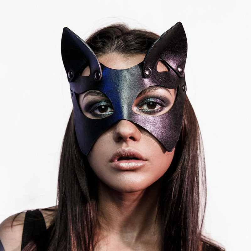 Leather Cat Mask