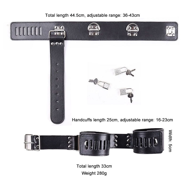 faux leather bondage
