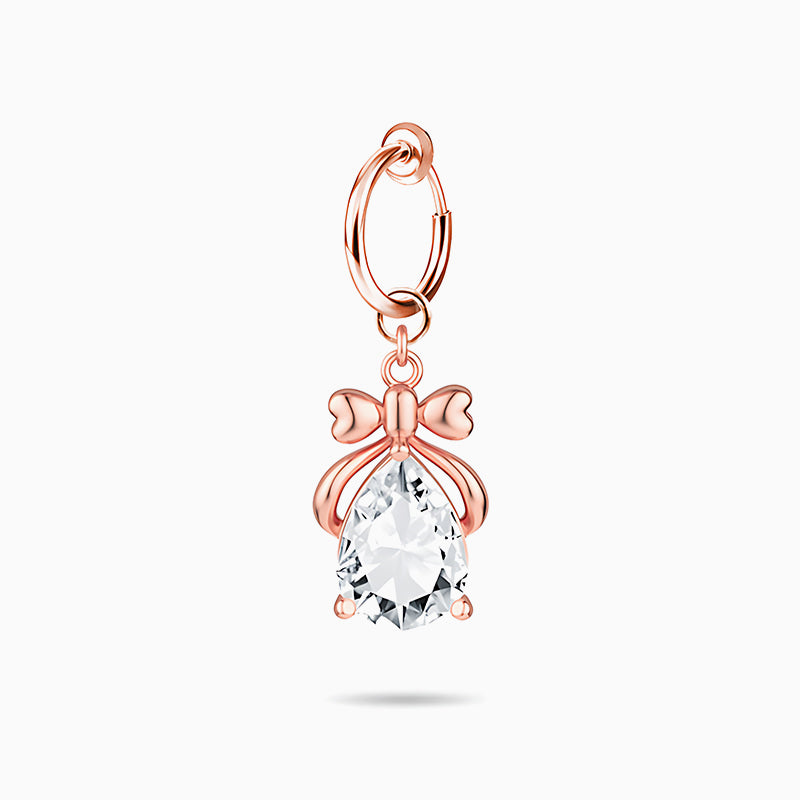 rose gold Faux Belly Button Piercing