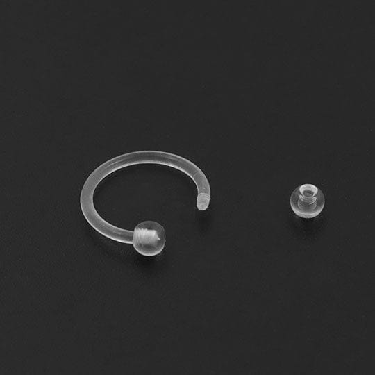 PiercingArt 穿刺饰品 Clear Septum Retainer - 16G 10mm
