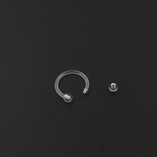 PiercingArt 穿刺饰品 Clear Septum Retainer - 16G 10mm