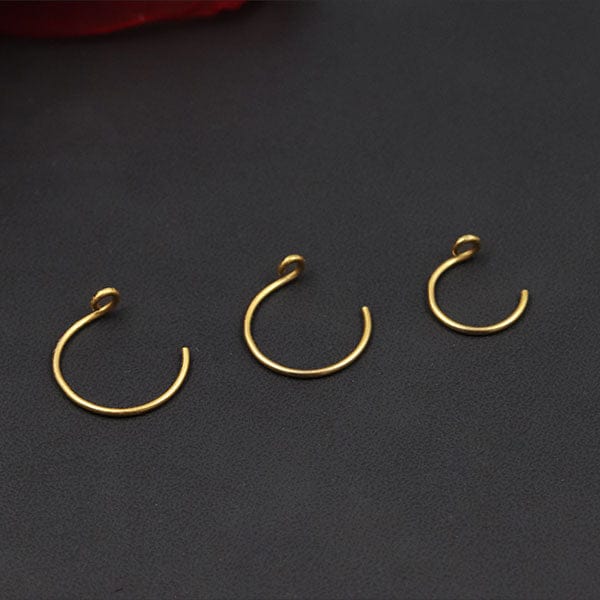 18K Gold Nose Ring