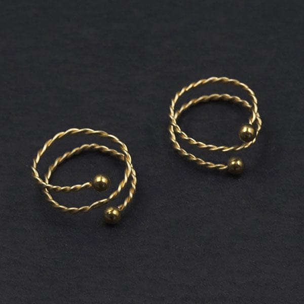 gold nipple hoops