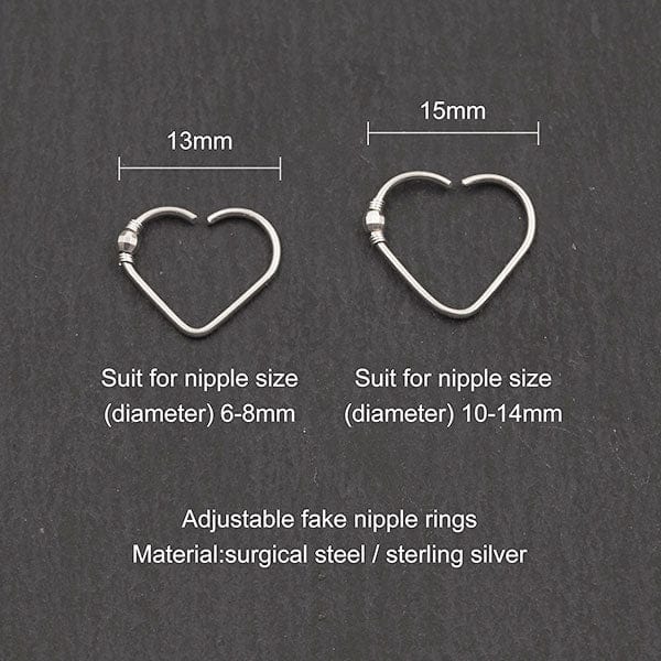 heart nipple jewelry