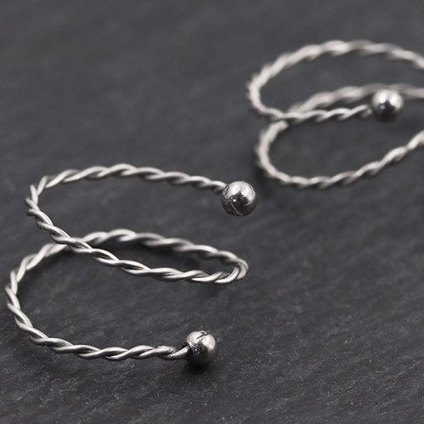 PiercingArt Non Piercing Non Piercing Nipple Jewelry - Spiral Clip (A Pair)