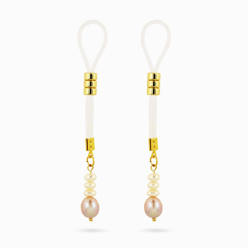 No Pierced, Just Hang on — Handmade Pearl Nipple Noose Jewelry for Intimate Moments