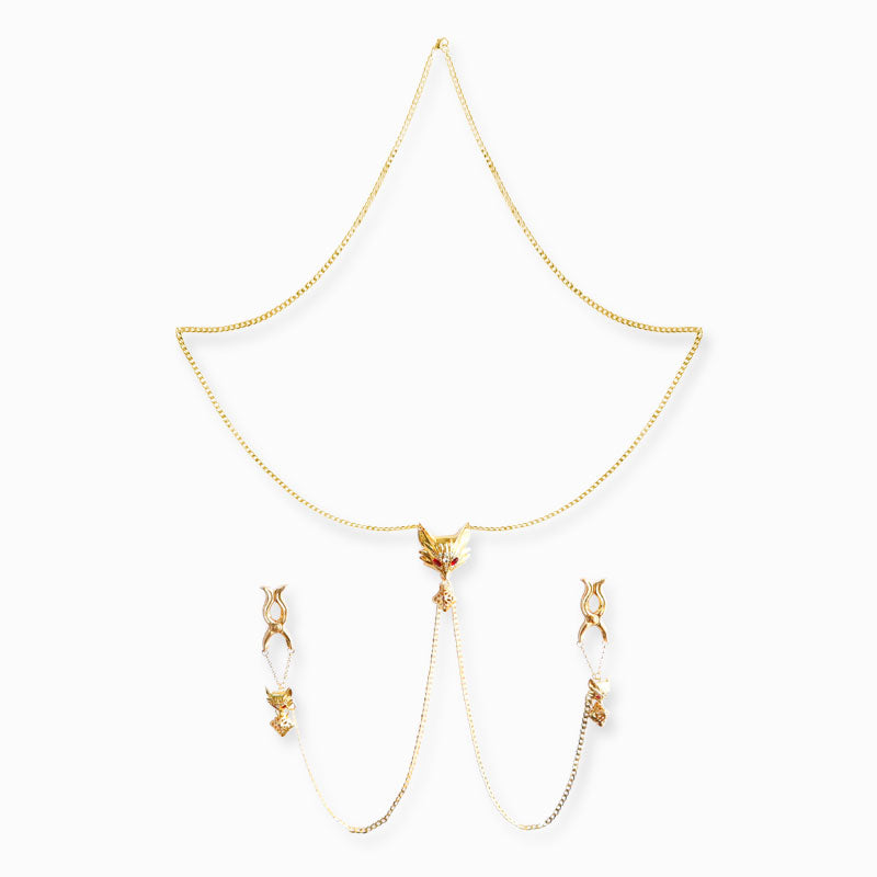 Gold Nipple Chain Necklace