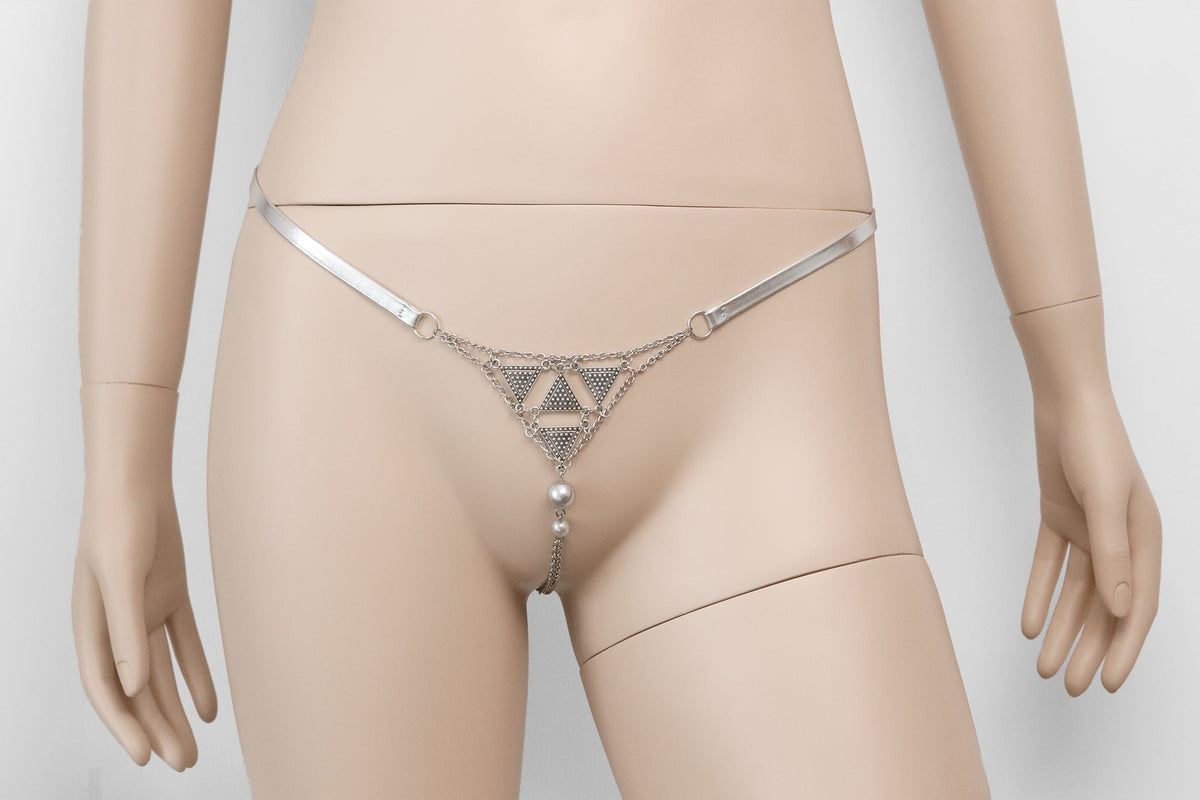 Chain Crotchless Panties