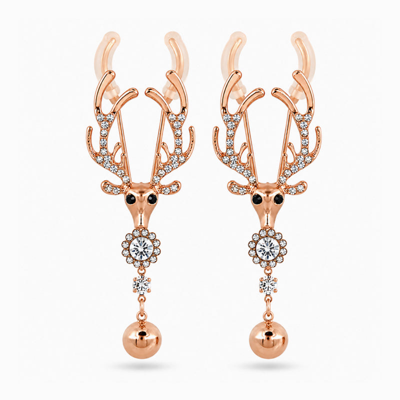Adjustable Nipple Clamps Rose Gold with Bells (A Pair)