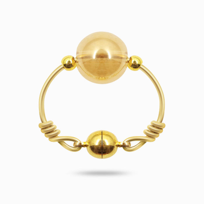 Gold Fake Clit Ring - Magnet