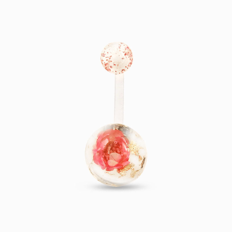 Belly Button Rings Flower - 14G