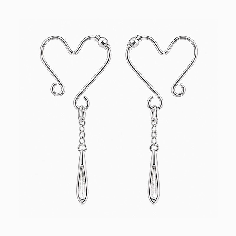 Heart Nipple Rings Hoop (A Pair)