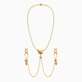 Gold Nipple Chain Necklace