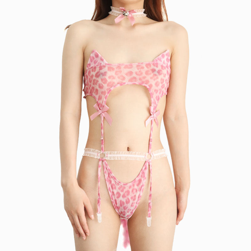 pink lingerie dress