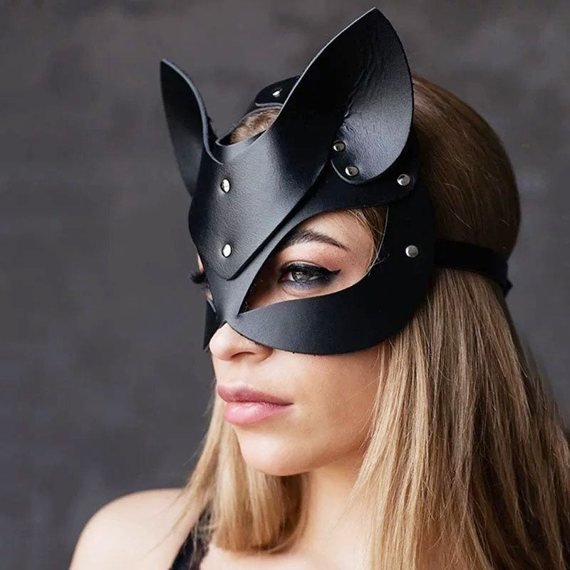 leather face mask