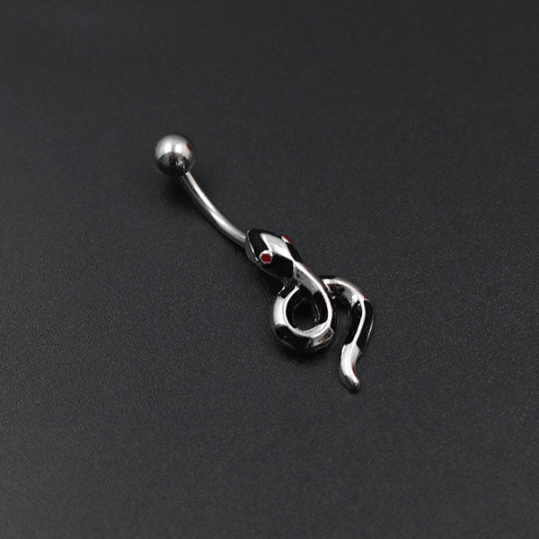 snake belly button ring