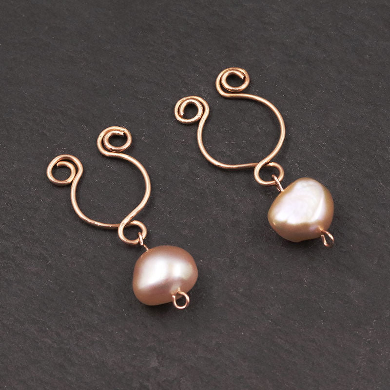 Pearl Nipple Rings