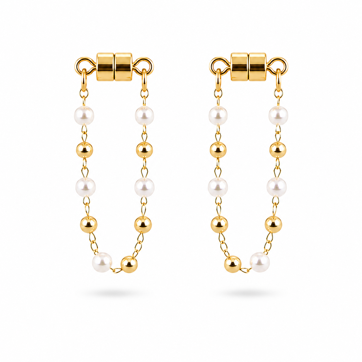 Magnetic Nipple Clips – Non Piercing with Pearl Chain