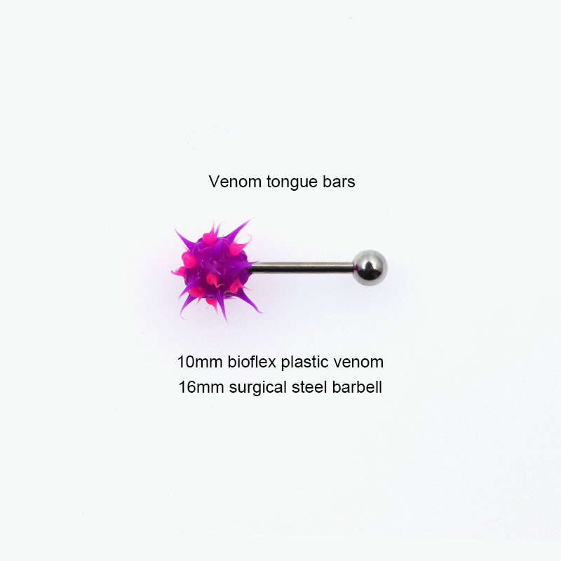 Venom tongue bars - 14G 16mm (10pcs)