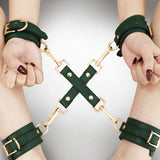 green leather cuffs