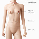 pink nipple clamp with collar