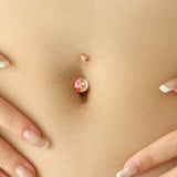 Belly Button Rings Flower - 14G