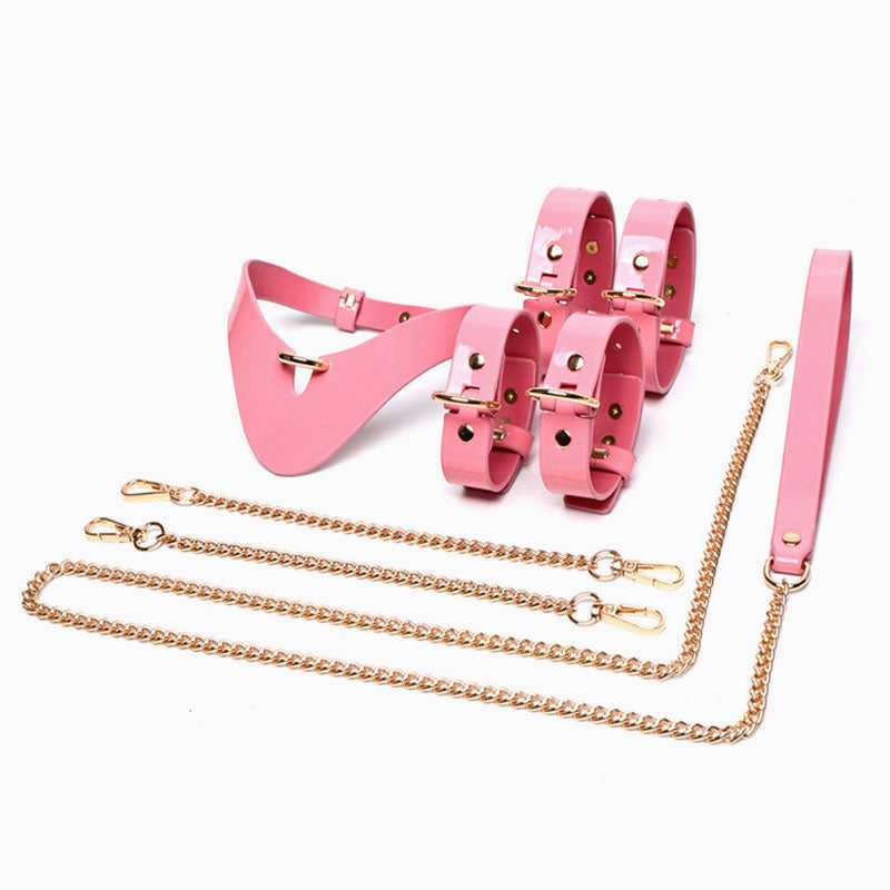 Pink Bondage Collar