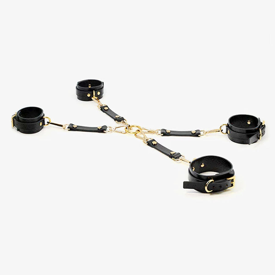 Leather Cuff Restraints – Faux Leather Wrist and Ankle Set