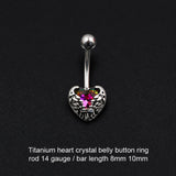 crystal belly piercing jewelry