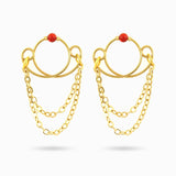 Gold Hoop Nipple Rings