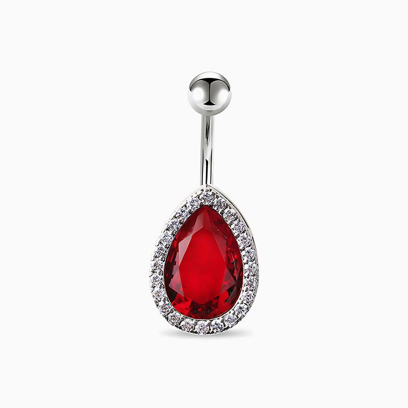 Ruby Belly Button Ring - 14G