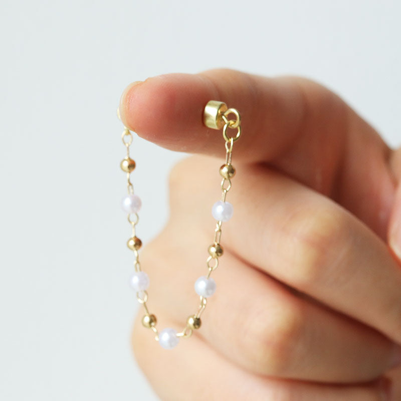 pearl nipple chain