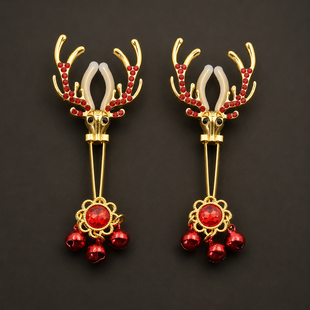 Adjustable Nipple Clamps with Red Bells