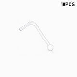 clear l shaped nose ring