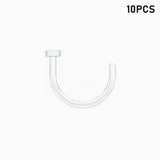clear hook nose ring