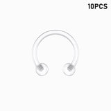 Clear Septum Ring 16G 