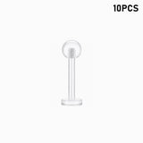 Clear Labret Piercing 8mm