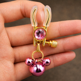 Pink Crystal Clamp