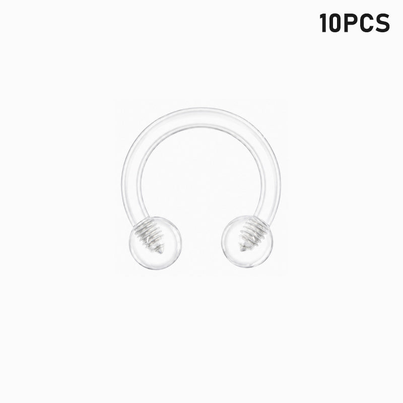 Clear Septum Piercing - 16G 6mm (10-500pcs)