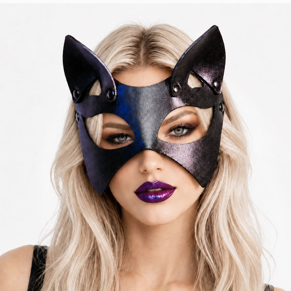 Leather Cat Mask