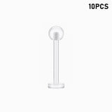 Clear Labret Piercing 12mm