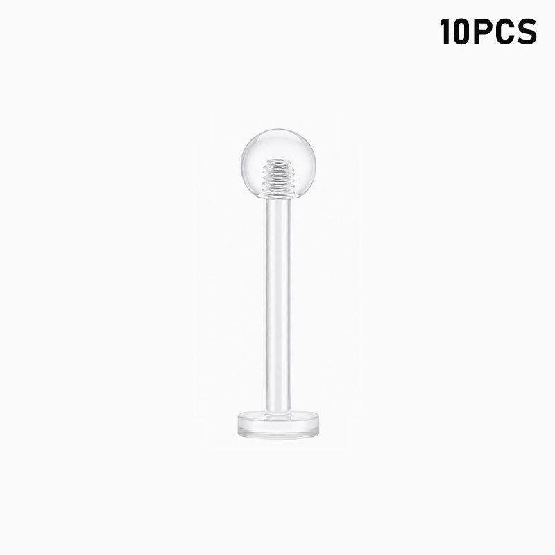 Clear Labret Piercing - 12mm 18G (10-500pcs)