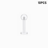 Clear Labret Piercing 6mm