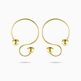 gold nipple hoops
