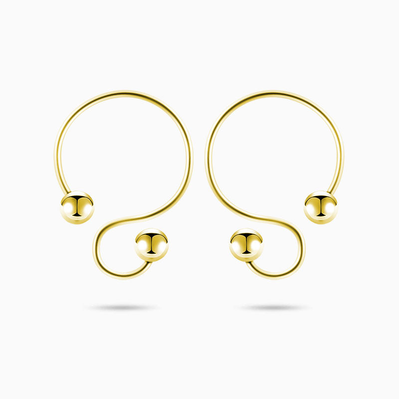 gold nipple hoops