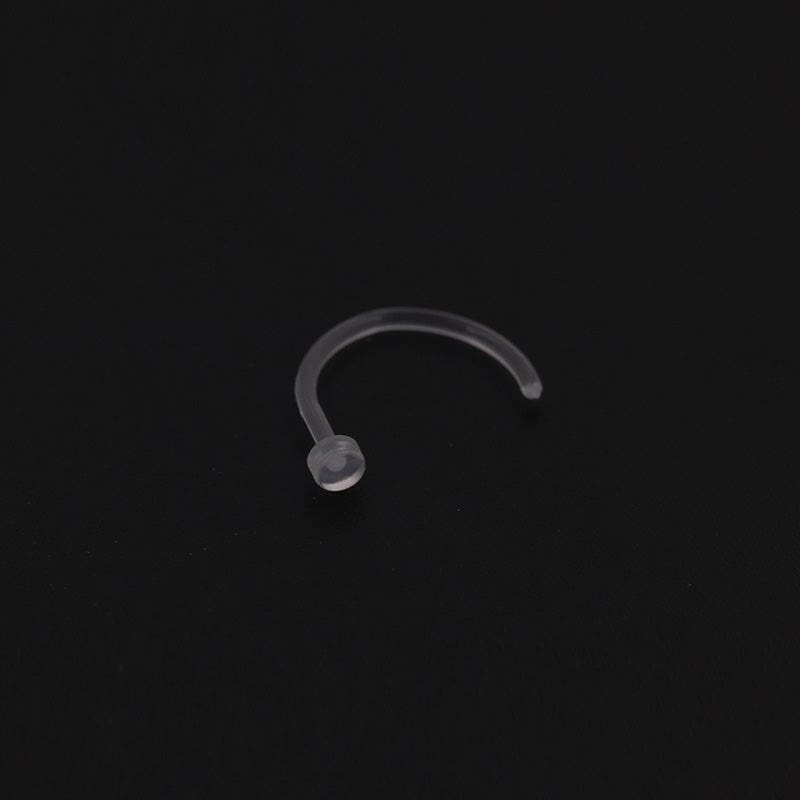 PiercingArt 穿刺饰品 Clear Nose Piercing Retainer - 20g J Shape