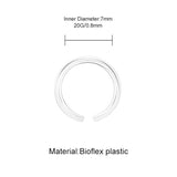 PiercingArt 穿刺饰品 Clear Nose Ring Retainer - 20G 8mm