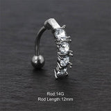 14g Reverse Belly Button piercing