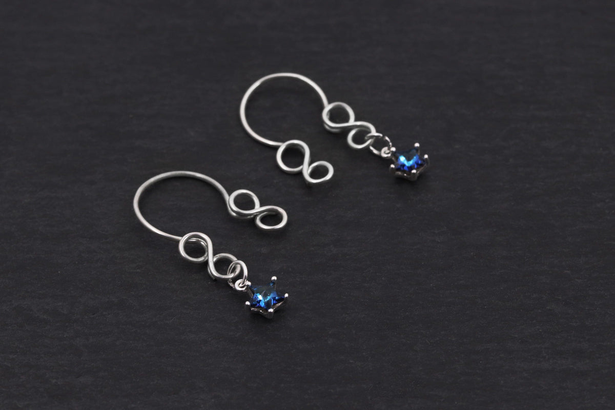 Clip On Nipple Jewelry - Star Dangle (A Pair)