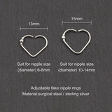 heart nipple jewelry